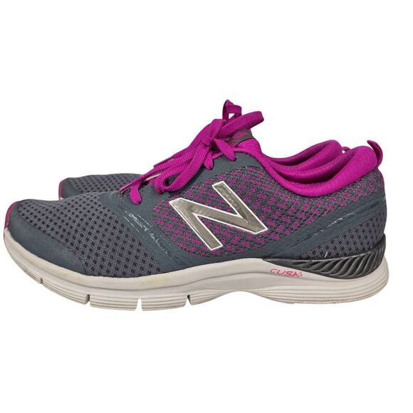 New Balance Women's 711 Mesh Cross-Training Shoe 10 Gray Purple EUC - Picture 2 of 6